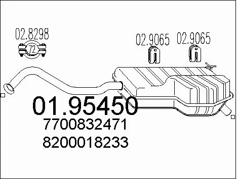 Rear Muffler (01.95450)