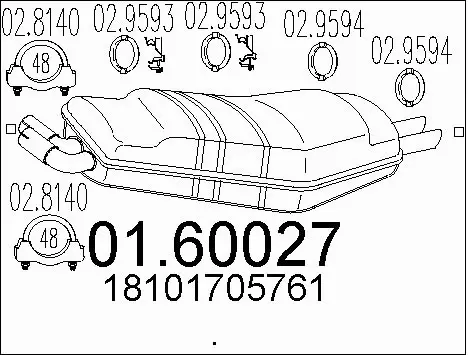 Rear Muffler (01.60027)