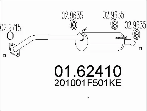 Rear Muffler (01.62410)