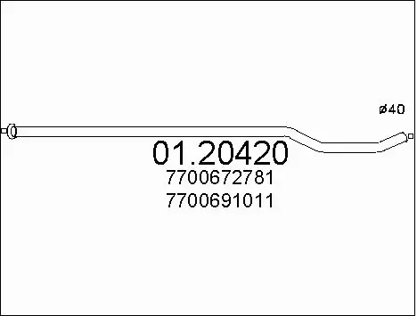 Exhaust Pipe (01.20420)