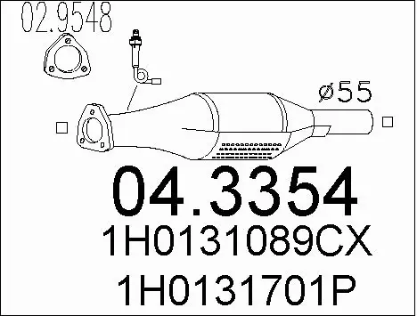 Catalytic Converter (04.3354)