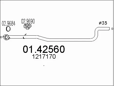 Exhaust Pipe (01.42560)