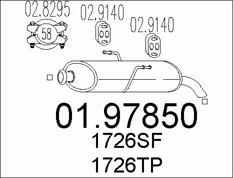 Rear Muffler (01.97850)