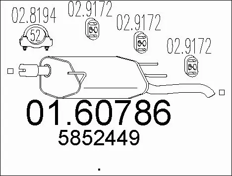 Rear Muffler (01.60786)