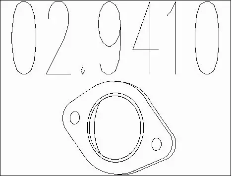 Gasket, exhaust pipe (02.9410)