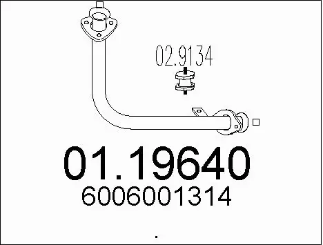 Exhaust Pipe (01.19640)