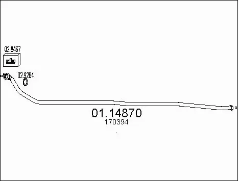 Exhaust Pipe (01.14870)