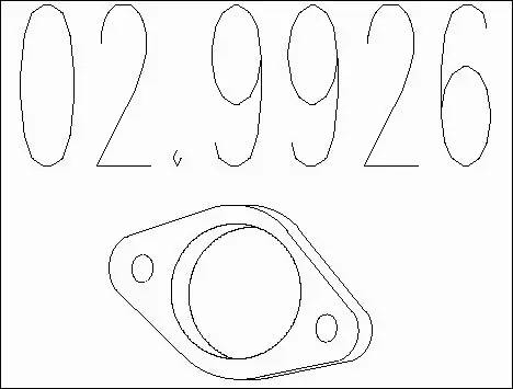 Gasket, exhaust pipe (02.9926)