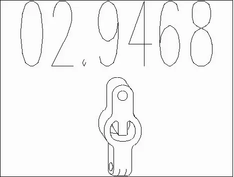 Rubber Buffer, muffler (02.9468)