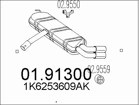 Rear Muffler (01.91300)