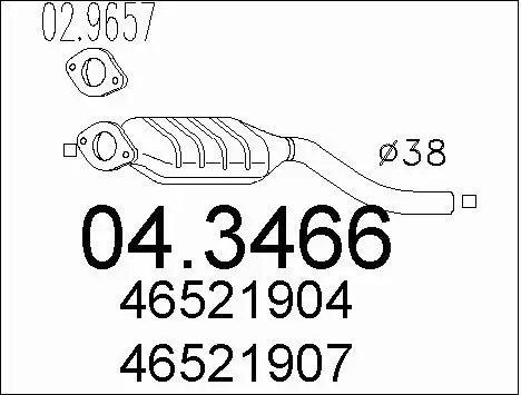 Catalytic Converter (04.3466)