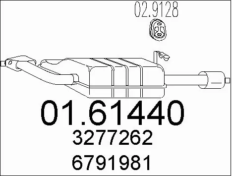 Rear Muffler (01.61440)