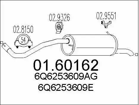 Rear Muffler (01.60162)