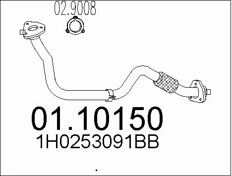 Exhaust Pipe (01.10150)