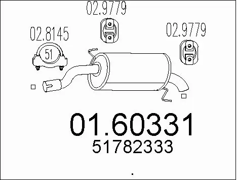 Rear Muffler (01.60331)