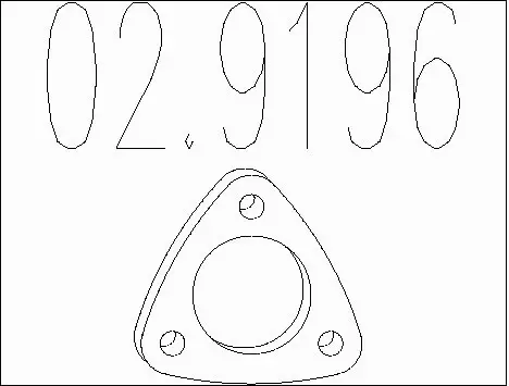 Gasket, exhaust pipe (02.9196)