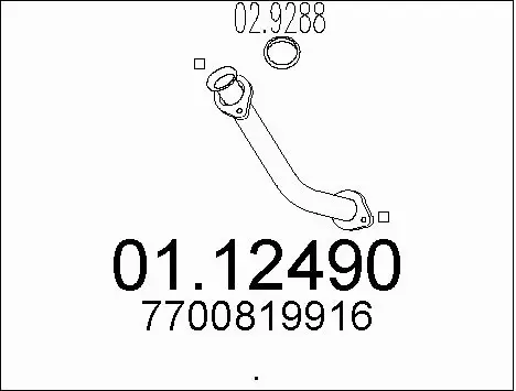 Exhaust Pipe (01.12490)