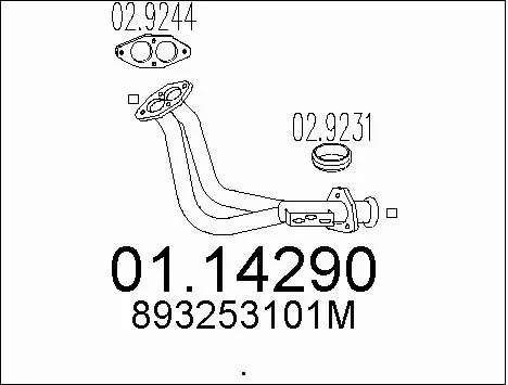 Exhaust Pipe (01.14290)