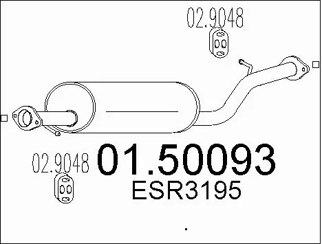 Centre Muffler (01.50093)