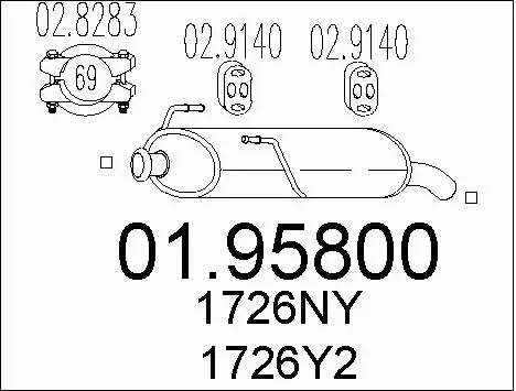 Rear Muffler (01.95800)