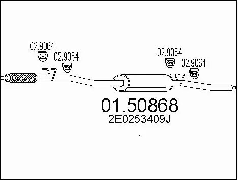 Centre Muffler (01.50868)