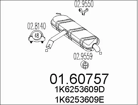 Rear Muffler (01.60757)