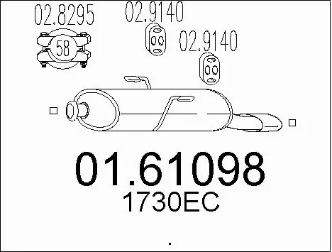 Rear Muffler (01.61098)