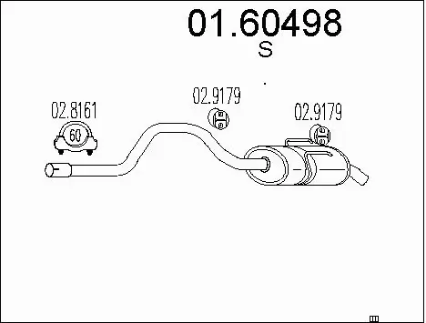Rear Muffler (01.60498)