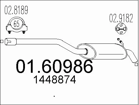 Rear Muffler (01.60986)