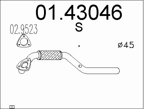 Exhaust Pipe (01.43046)