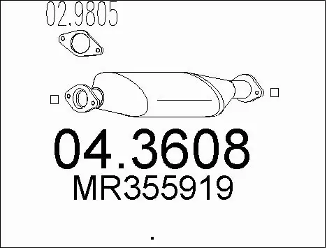 Catalytic Converter (04.3608)
