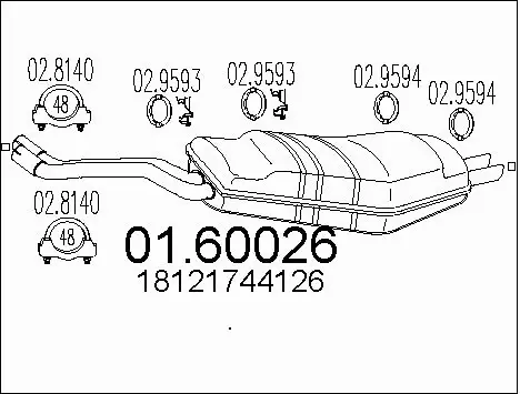 Rear Muffler (01.60026)