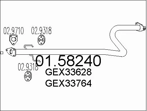 Centre Muffler (01.58240)