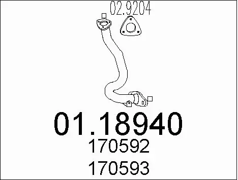 Exhaust Pipe (01.18940)