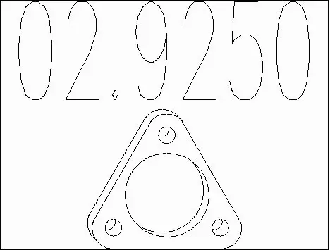 Gasket, exhaust pipe (02.9250)