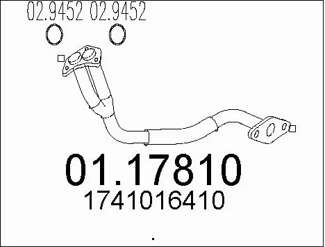 Exhaust Pipe (01.17810)