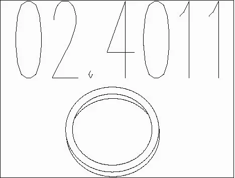 Seal Ring, exhaust pipe (02.4011)