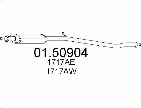 Centre Muffler (01.50904)