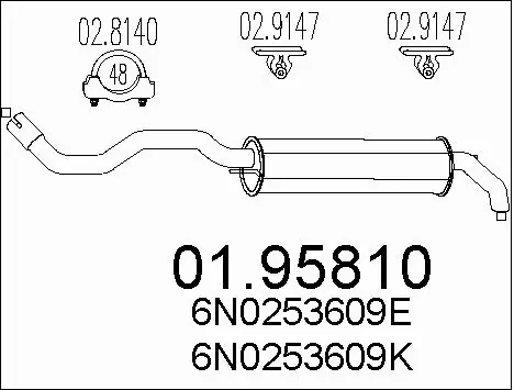 Rear Muffler (01.95810)