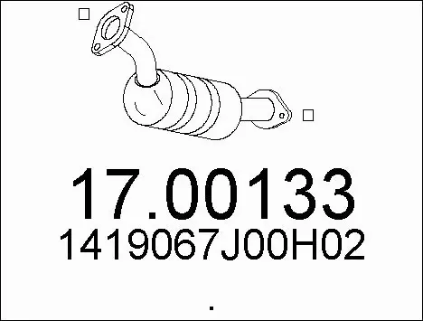 Soot/Particulate Filter, exhaust system (17.00133)