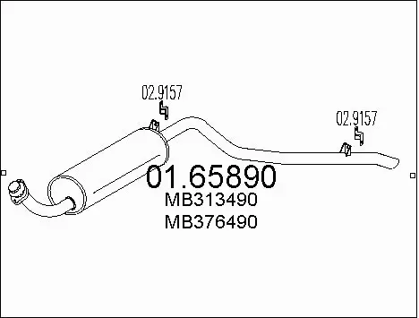Rear Muffler (01.65890)