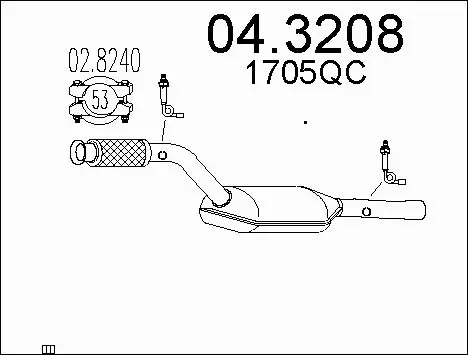 Catalytic Converter (04.3208)