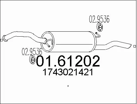 Rear Muffler (01.61202)