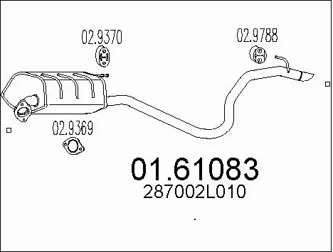 Rear Muffler (01.61083)