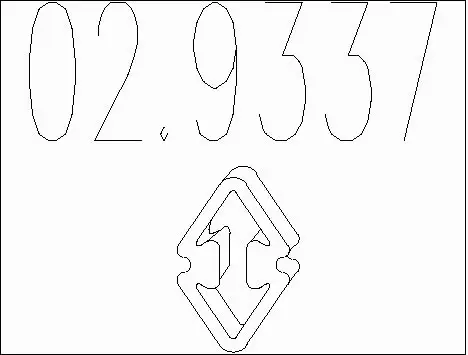 Rubber Buffer, muffler (02.9337)