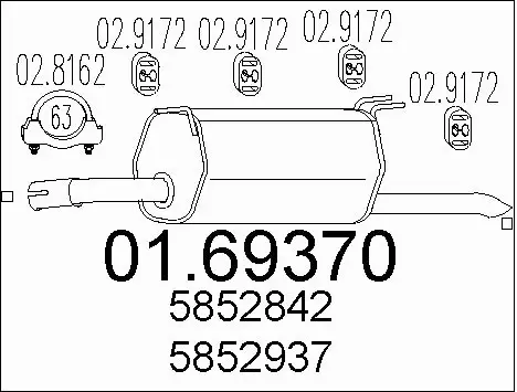 Rear Muffler (01.69370)