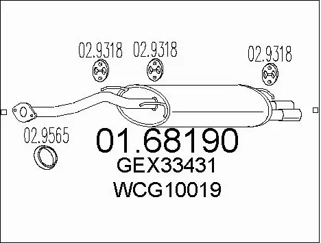 Rear Muffler (01.68190)