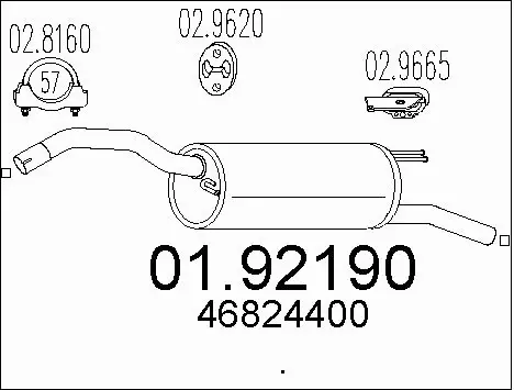 Rear Muffler (01.92190)