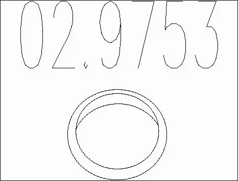 Seal Ring, exhaust pipe (02.9753)