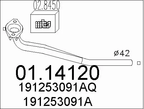 Exhaust Pipe (01.14120)